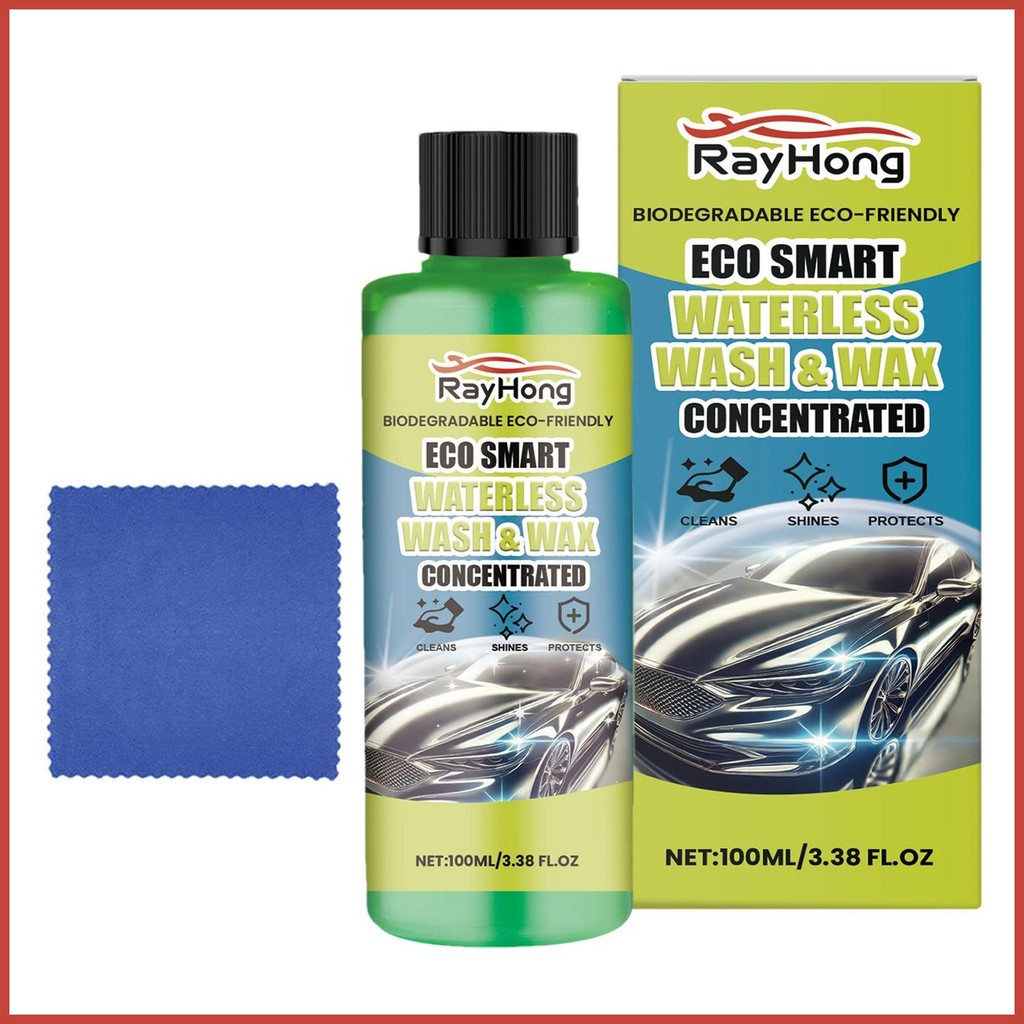 สําหรับยานยนต์ที่สุด Car Wash Kit 100ml Waterless Car Wash Wax Kit ผ้าขนหนูและรถทําความสะอาดชุดอุปกร