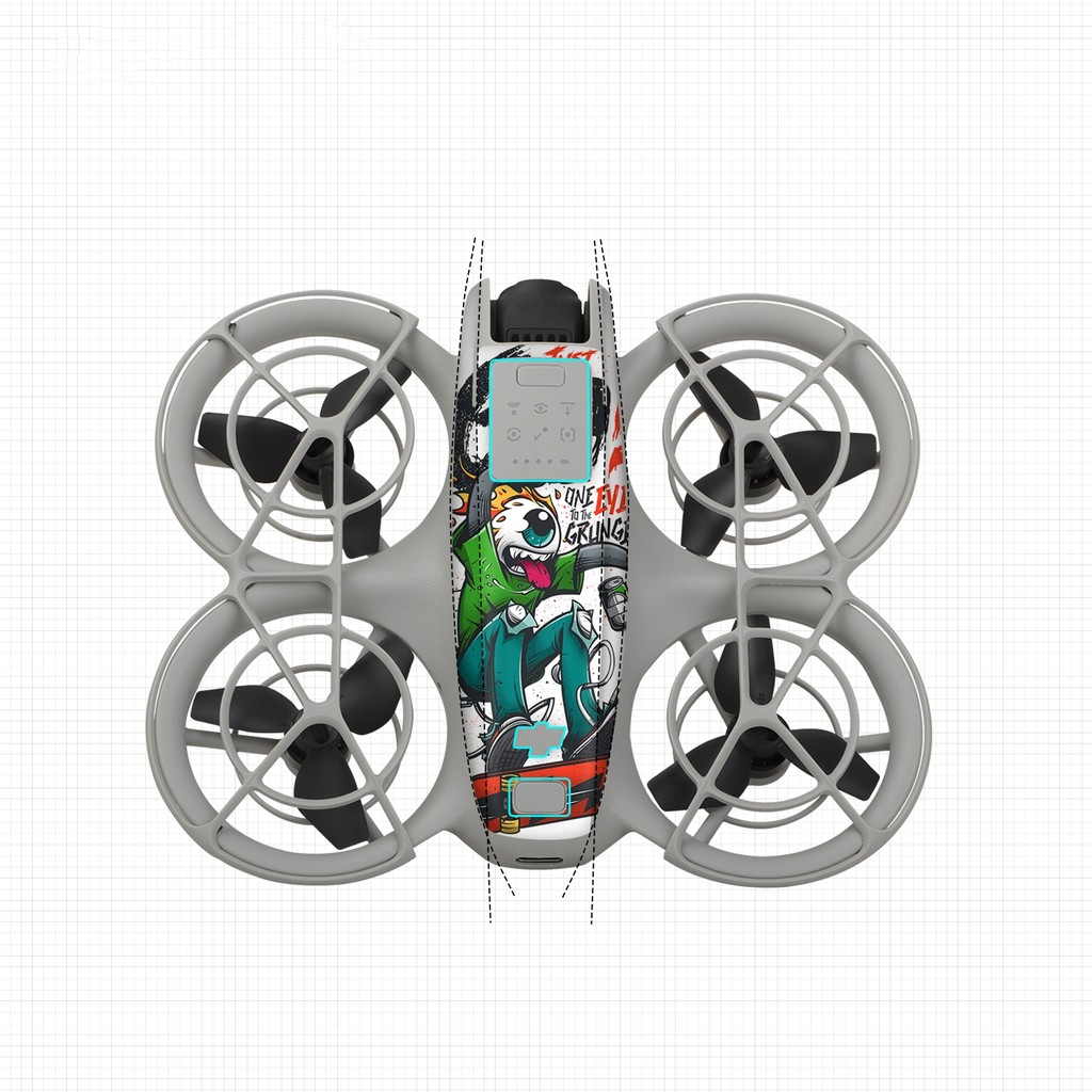 ชุดสติกเกอร์ผิวตกแต่งสําหรับ DJI Neo Body, สติกเกอร์ DIY Anti ลายนิ้วมือ Scratch Film, ฟิล์มป้องกันสติกเกอร์ PVC อุปกรณ์เสริมสําหรับ DJI Neo