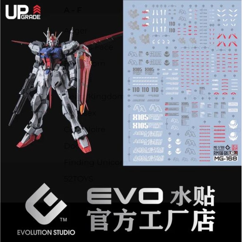ดีคอลน้ำ EVO® MG AILE STRIKE VER RM UPGRADED VER MG-168 EVO Water Decal