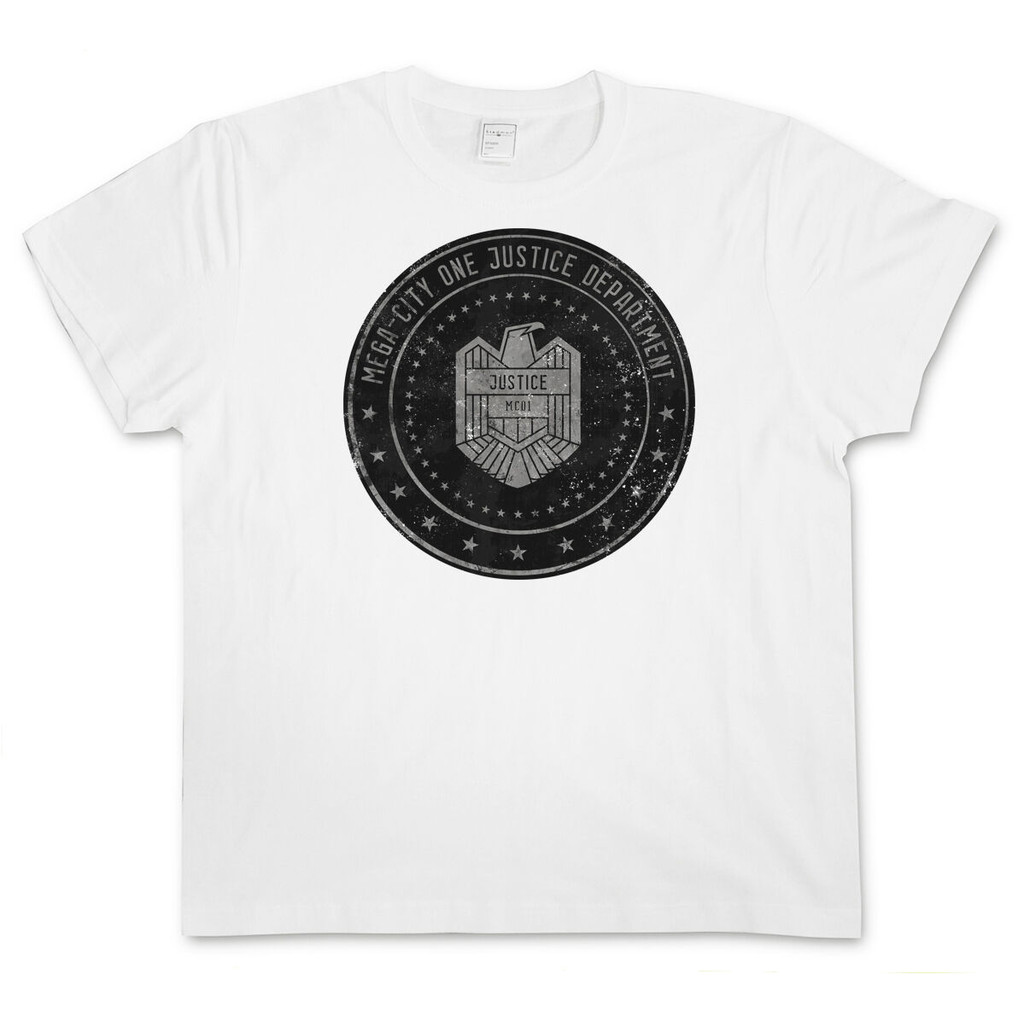 Mega City One Justice Dept Logo Iv T-Shirt - Judge Comic Dredd Department Eagle