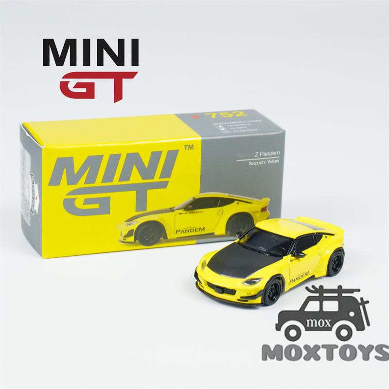 Mini GT 1:64 Z Pandem Ikazuchi สีเหลือง LHD รถโมเดลDiecast