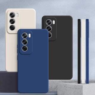 เคส OPPO Reno 12 5g สีทึบ OPPO Reno12 5g เคสซิลิโคนป้องกันการตกสีธรรมดาเรียบง่าย YT