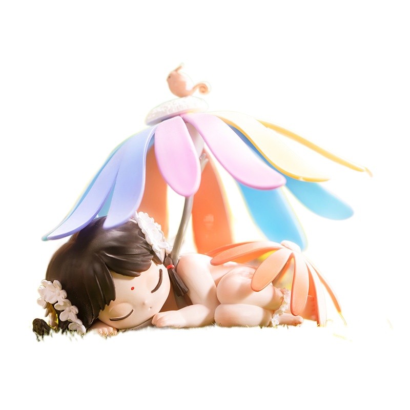 Healing Sleep Forest Elf กล่องตาบอด Falling Leaves ผีเสื้อที่มีสีสันเจ็ดสี Firefox Antlered Deer ตุ๊กตาอินเทรนด์ของเล่นร