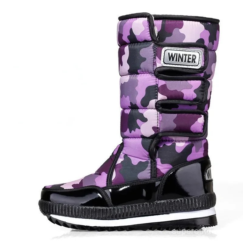 -40 ° อุ่นคู่รองเท้าผู้หญิงรองเท้าหิมะฤดูหนาว high BOOT 2023 thicken Plush กันน้ำลื่นรองเท้าผู้ชายรองเท้า Leer