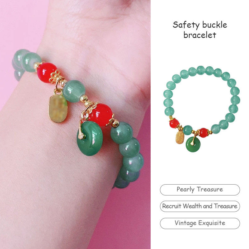 ส่งเร็ว เด็กคู่ระฆังจี้สร้อยข้อมือชาติลมโลหะสร้อยข้อมือเครื่องประดับโชคดีCOD
