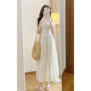 SAM - Váy cúp ngực Lou dress, đầm 2 dây đũi gân sóng dáng dài phong cách tiểu thư xixeoshop - V458 Nữ Women