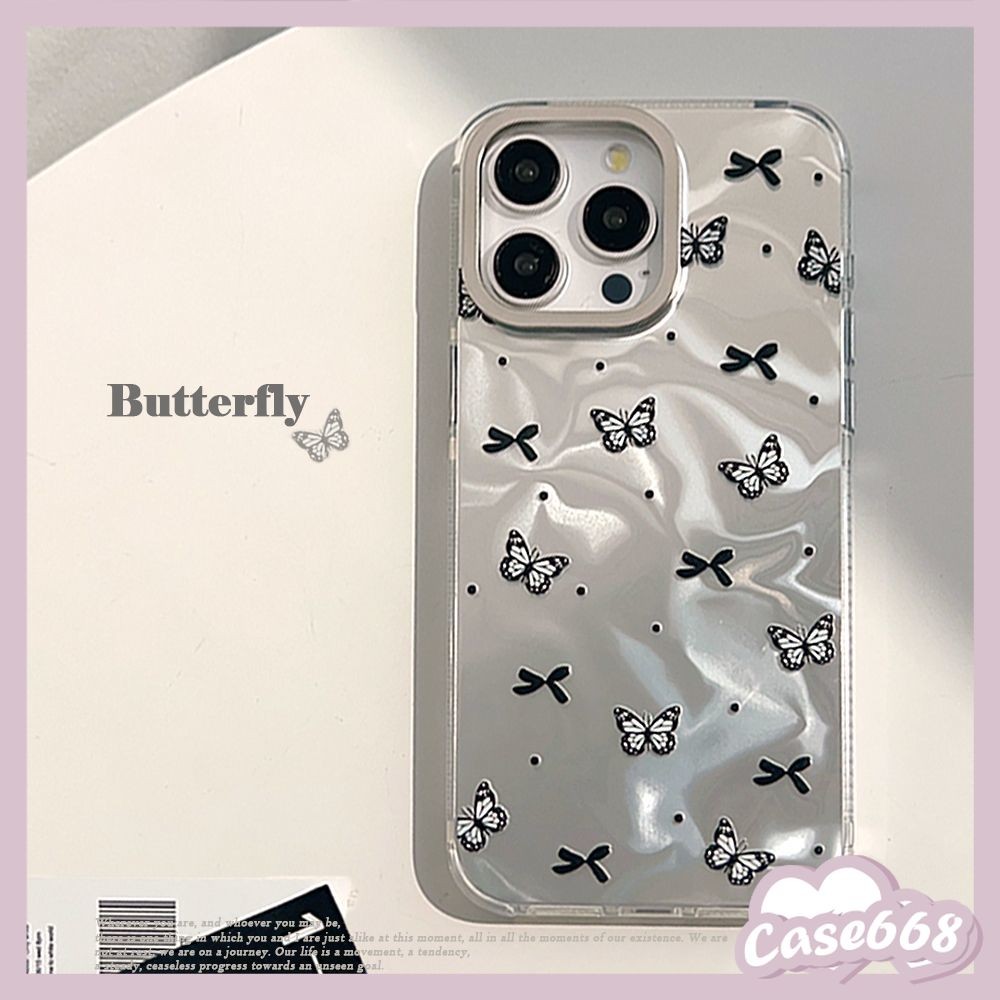 เคส OPPO A18 A17 A38 A7 A1K A58 A78 A98 A57 A31 A17K A9 A5 A16K A3S A15 A35 A5S A12 Reno 10 11 8T ปกอ่อนผีเสื้อโรแมนติก