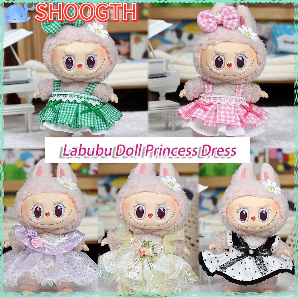 Shoogth Labubu Doll Clothes, Labubu Time To Chill Filled Cotton Doll Accessories, Handmade Cos Gift|เสื้อผ้าตุ๊กตาทํามือสําหรับตุ๊กตาลาบู 17 ซม