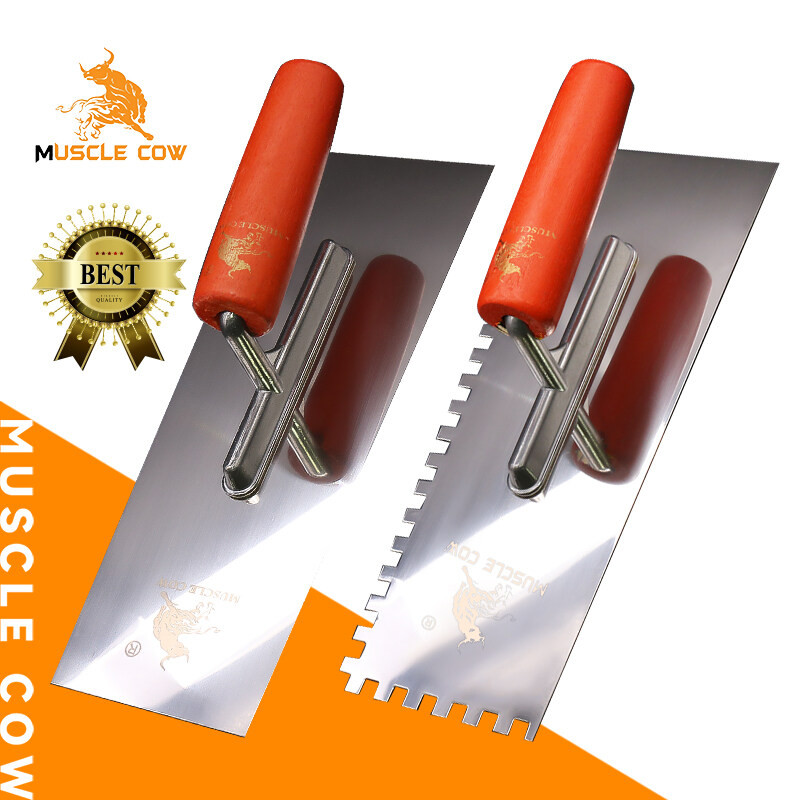 MUSCLE COW เกียงขัดมันเหล็ก สี่เหลี่ยม 10 นิ้ว สำหรับฉาบปูนและก่ออิฐ