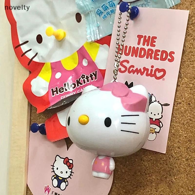 Nly Kawaii Hello Kitty Sanrio เทปวัดมินิจี้การ์ตูน Self-Telescping เสื้อผ้าไม้บรรทัดเครื่องมืออุปกรณ์เสริมสาวของขวัญ N