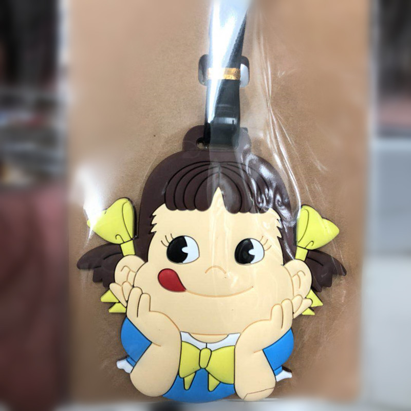 Peko Milky MinnaNoTabo AstroBoy Anpanman อุปกรณ์การเดินทาง PVC แท็กกระเป๋าเดินทางน่ารักการ์ตูน Sanrio keroppi กระเป๋าเดินทางป้ายแบบพกพา