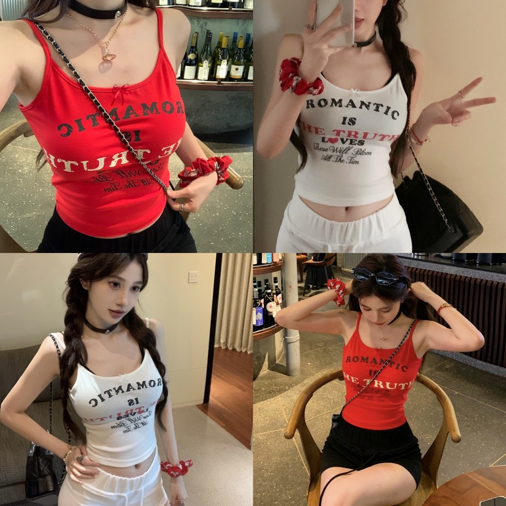 Luna Shop กระเป๋าสะพายข้างลายตัวอักษรย้อนยุคสไตล์อเมริกัน สาวน้อยโดพามีนแสนหวาน สไตล์ใหม่สุดฮอตประจำปี 2024