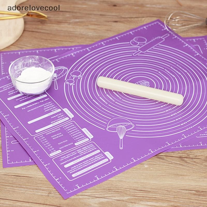 Adth ซิลิโคนแผ่นเค้ก Liner แผ่นรองอบ Non Stick Rolling Cut Dough Pad Pastry เครื่องมือ Martijn
