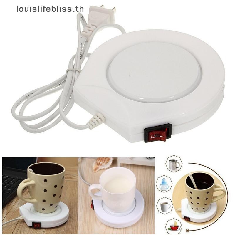 Louislifebliss สมาร์ทชากาแฟแก้วนมถ้วยอุ่นไฟฟ้าถ้วยเครื่องทําความร้อนรุ่นแก้วอุ่นใหม่