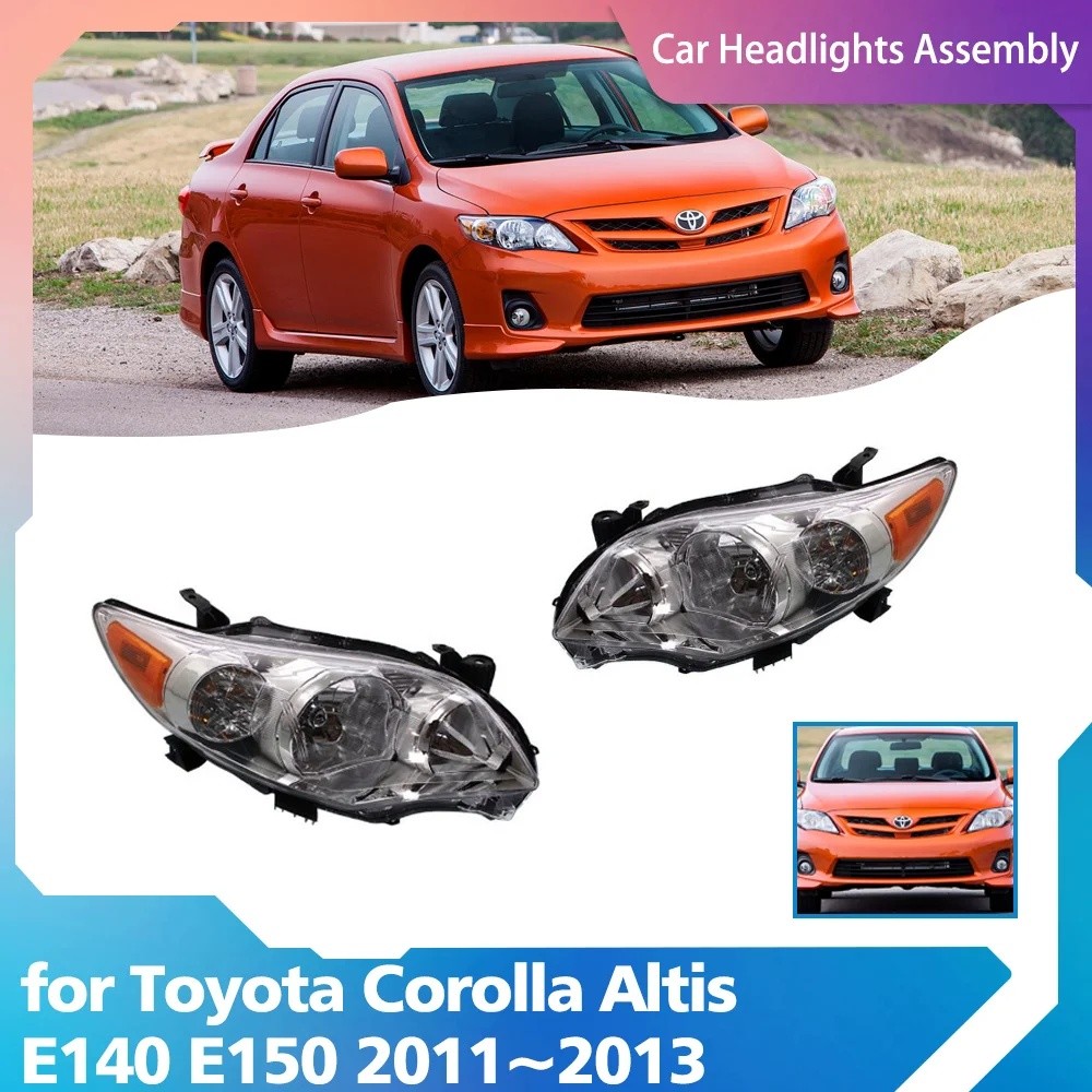 ไฟหน้ารถสําหรับ Toyota Corolla Altis US E140 E150 2011 ~ 2013 2012 ไฟตัดหมอกแผนที่ฮาโลเจนมุมโคมไฟ LE