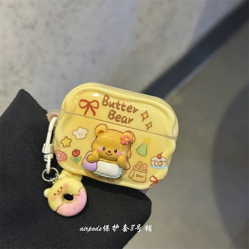 Butter Bear เหมาะสําหรับ Lenovo lp40 เคสหูฟัง ht38 ไร้สาย XT88 บลูทูธ xt95pro เคสป้องกันน่ารักนุ่ม