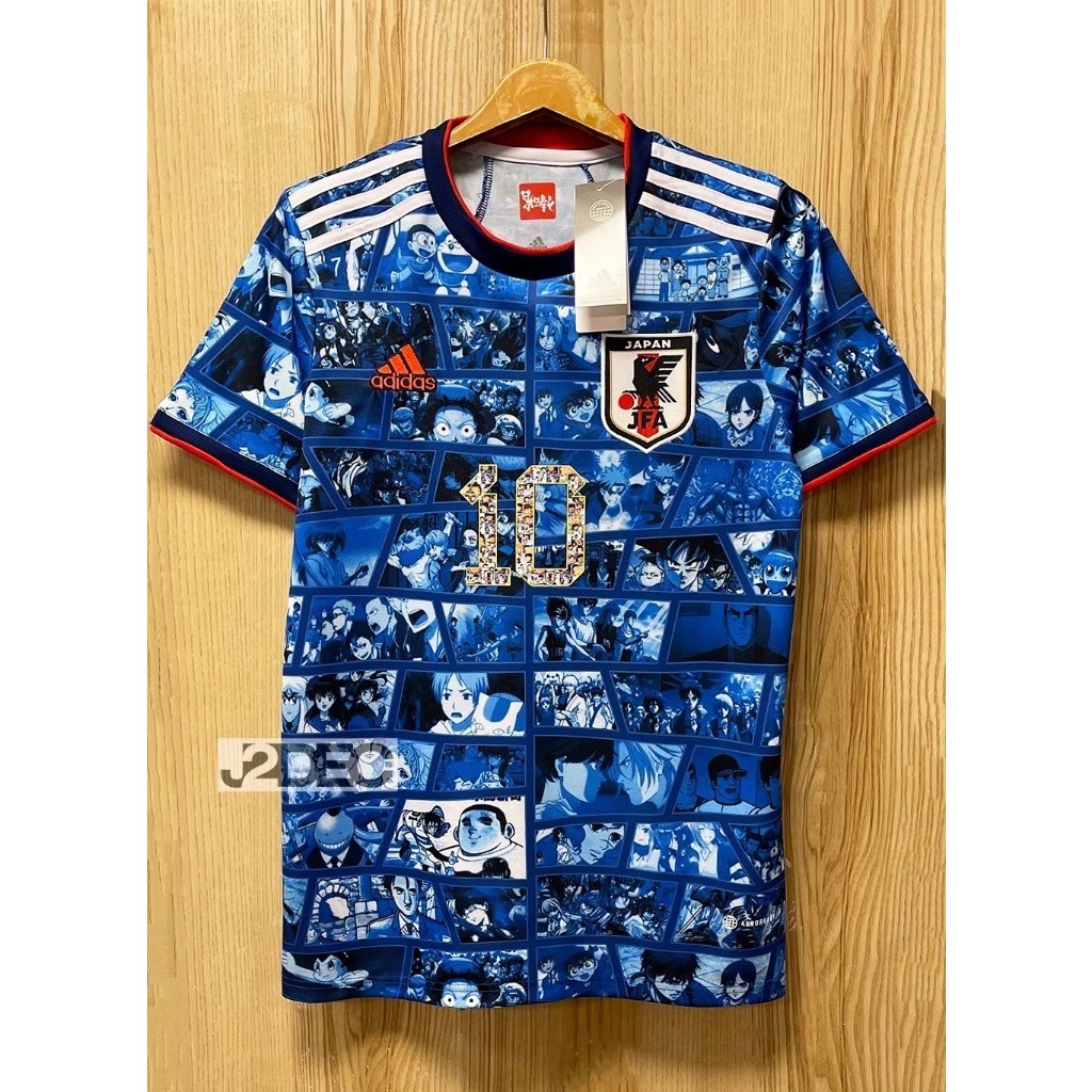 เสื้อฟุตบอล - [ระดับพัดลม] - ทีมชาติญี่ปุ่น * (ลายการ์ตูน) ถูก จํากัด การแก้ไข * ปกสวย* เสื้อยืด สูงสุด