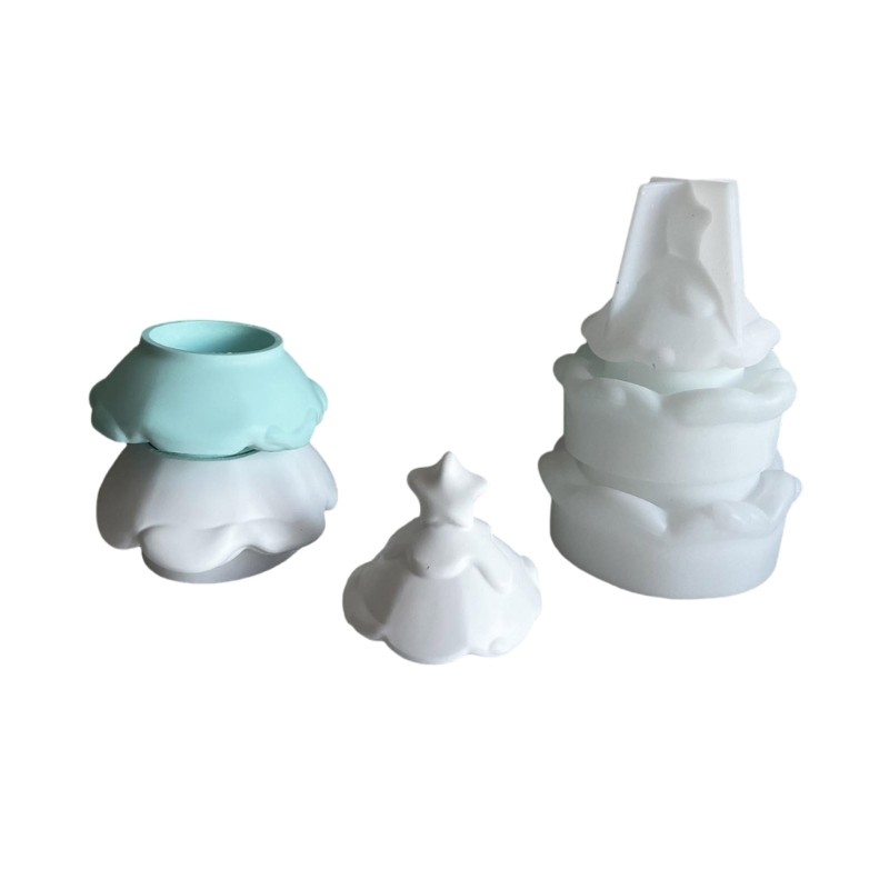 Zzz Multilayer Christmas Bauble Storage Case เคสซิลิโคนแข็งแรงอุปกรณ์เสริมสําหรับจัดระเบียบอย่างเรีย