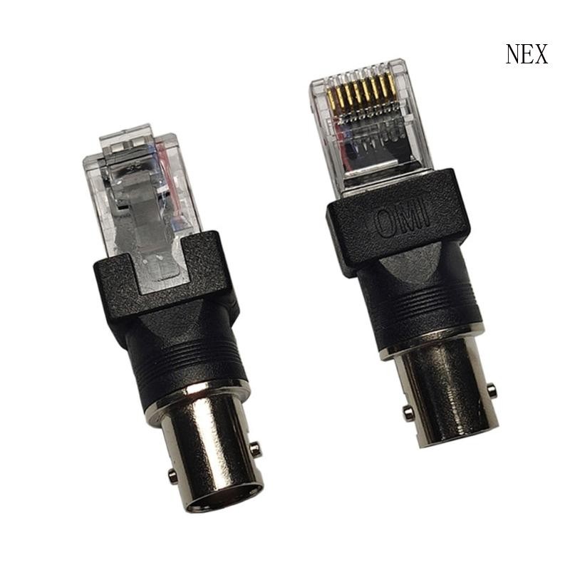 NEX BNC Female to RJ45 Male Converters Adapter BNC to RJ45 Coaxial Connectors