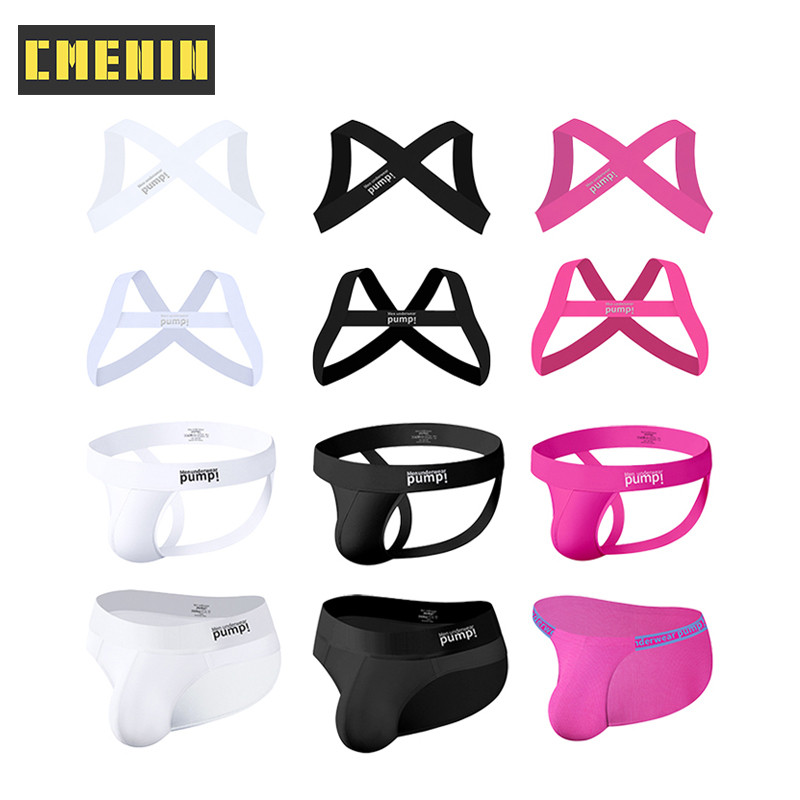 CMENIN PUMP Cotton Mens Thong กางเกงชั้นในนุ่ม Jockstrap MP5009