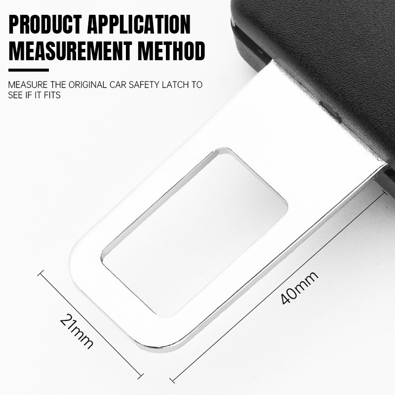 เข็มขัดนิรภัยแทรกคลิปหัวเข็มขัดหนาไหล่ปลั๊กป้องกันเข็มขัดนิรภัย Extender หัวเข็มขัด ราคา ถูกที่สุด ดีลบีเคเค แกลเลอรีภาพที่ 3