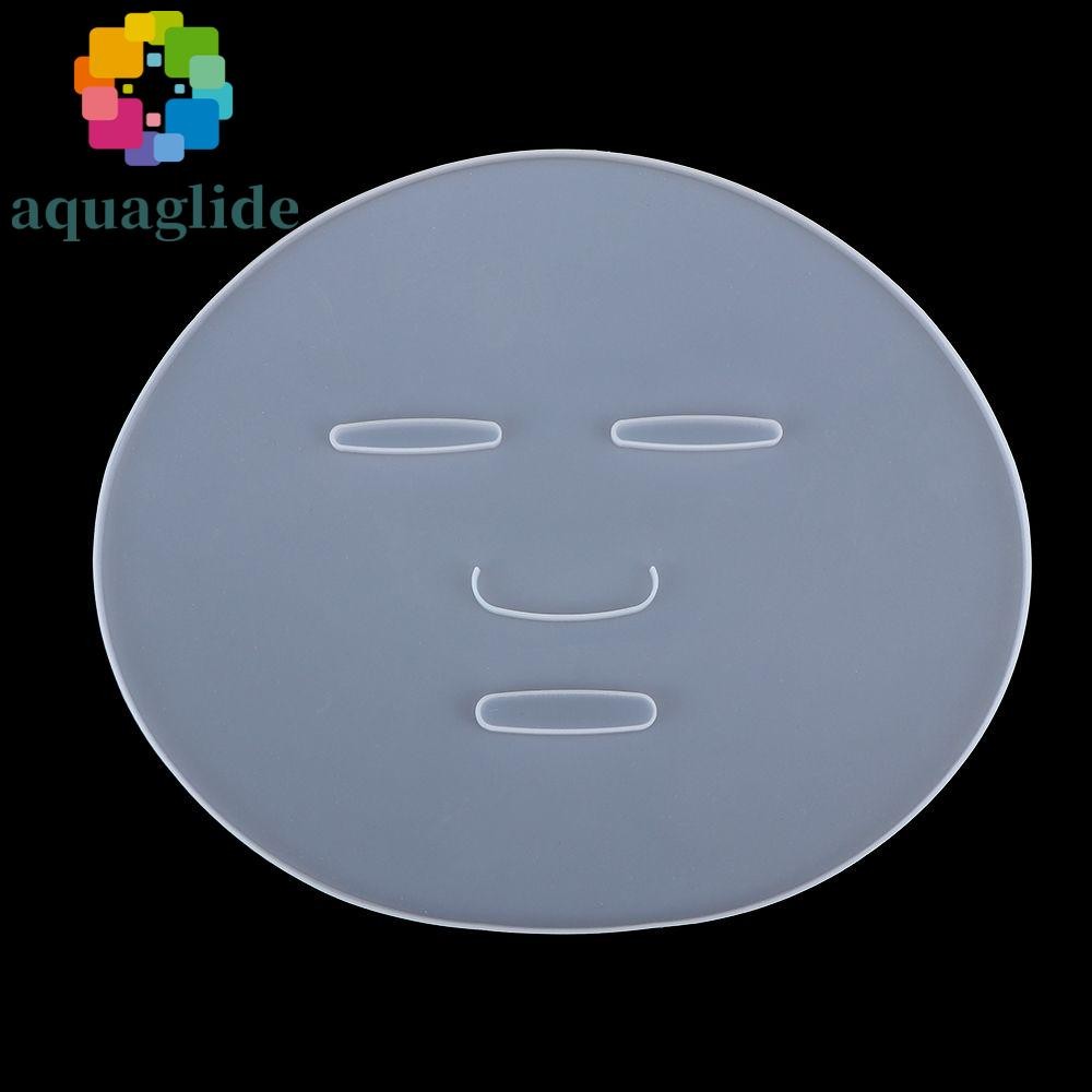 AQUAGLIDE แผ่นมาส์ก Reuseable ถาดซิลิโคน DIY Maker หน้ากากพอกหน้าทํา