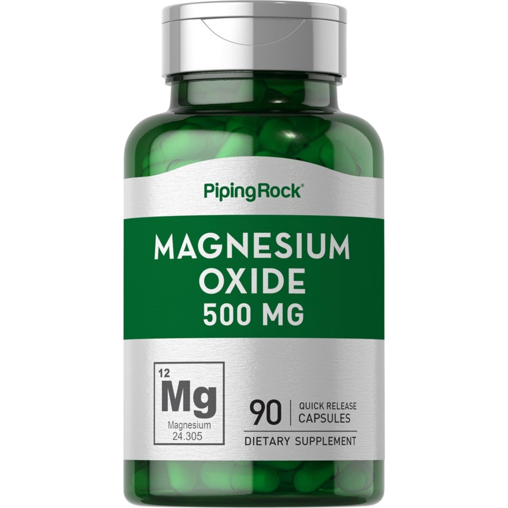 Magnesium Oxide 500 mg. (90Capsules) แมกนีเซียม ออกไซด์