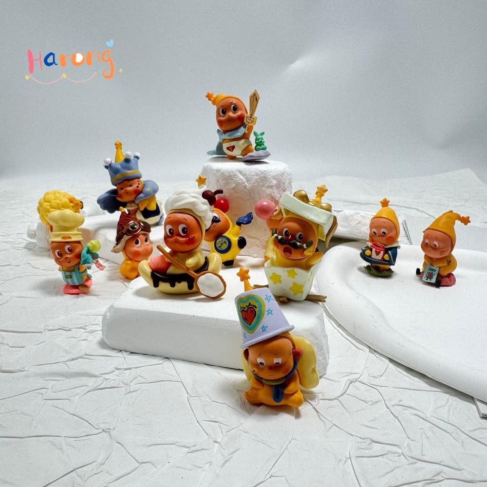 HARONG เครื่องประดับตุ๊กตามินิ POP MART POP BEAN Twinkle 123! กล่องซีรีส์ ของขวัญรูปปั้นจิ๋วการ์ตูนดาว