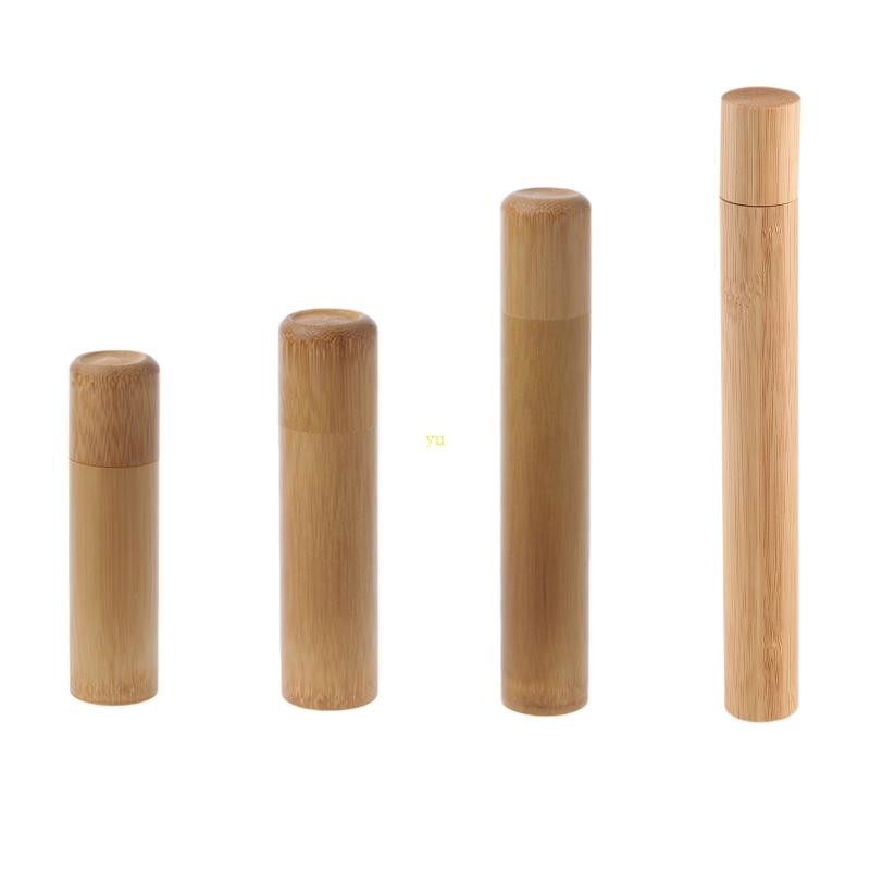 Yu Bamboo Tube Box Airtight Small Container Spices Storage Jar พร้อมฝาปิด 4 ขนาด
