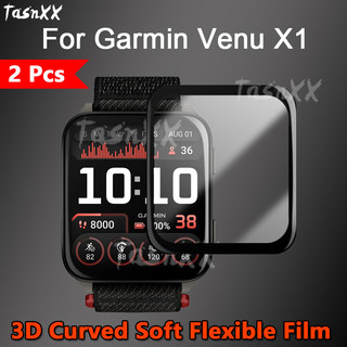 1 / 2 / 3 / 5 ชิ้นสําหรับ Garmin Venu X1 SmartWatch 3D โค้งนุ่มยืดหยุ่นฟิล์ม Ultra Clear Slim ชุบป้องกันหน้าจอ-ไม่กระจกนิรภัย