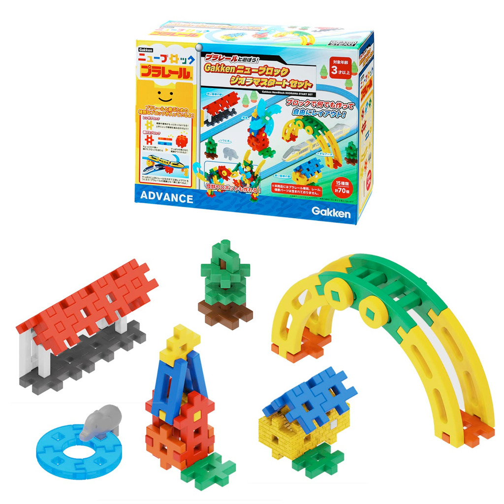 [ส่งตรงจากประเทศญี่ปุ่น]เล่นกับ Gakken Plarail!  
Gakken New Block Diorama Start Set (เหมาะสำหรับอาย