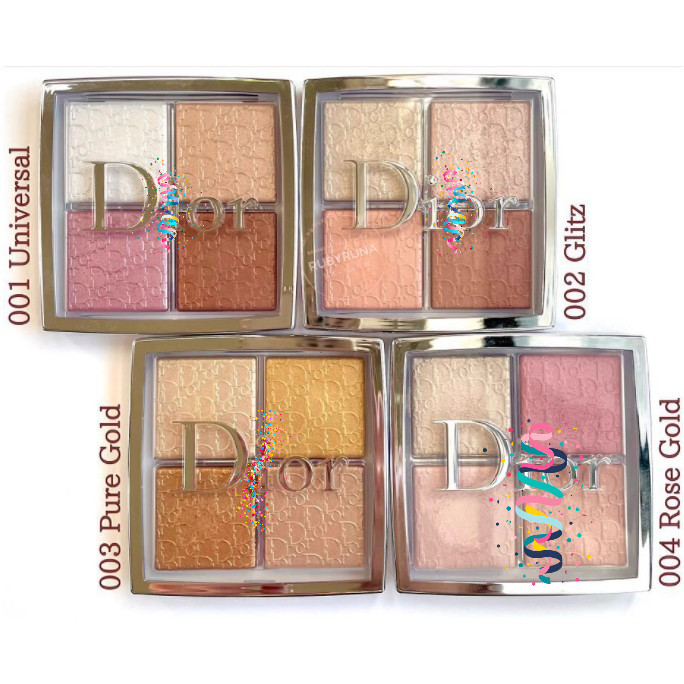 New Dor Backstage 4 Color Highlight Powder blusher Eye shadow Plate 10g