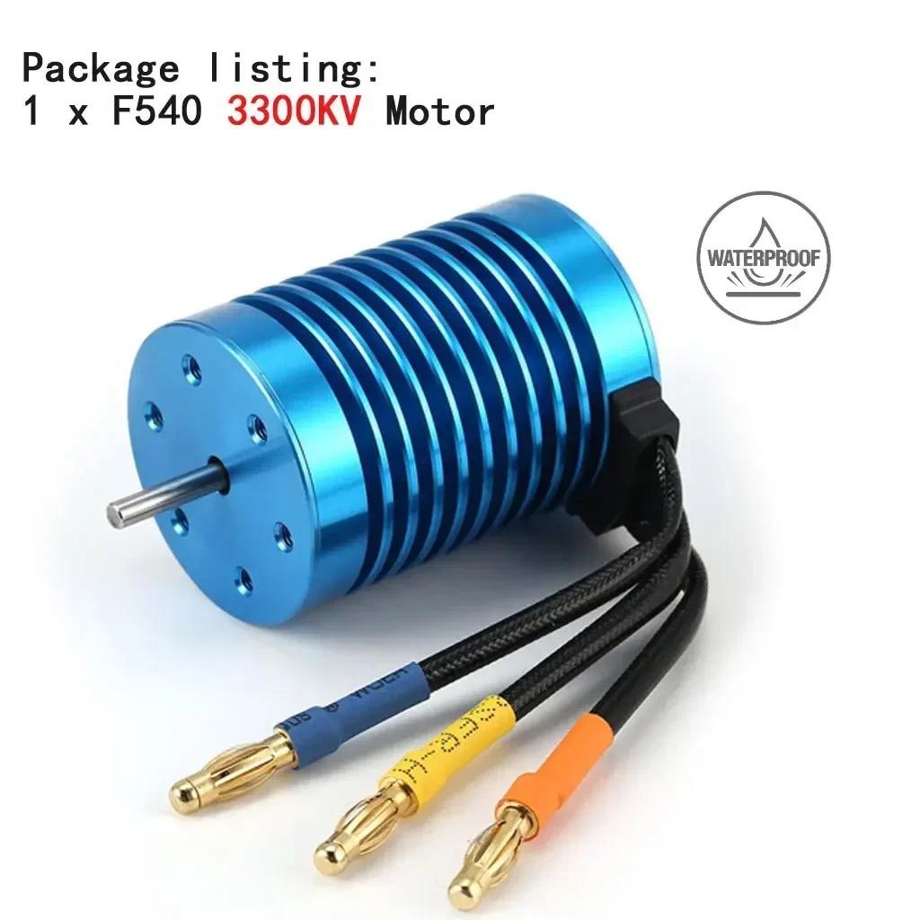 เซ็นเซอร์ NTC F540 3000KV 3300KV 3930KV 4370KV มอเตอร์ไร้แปรงสําหรับ 1/10 RC รถ Redcat ไฟฟ้า Volcano