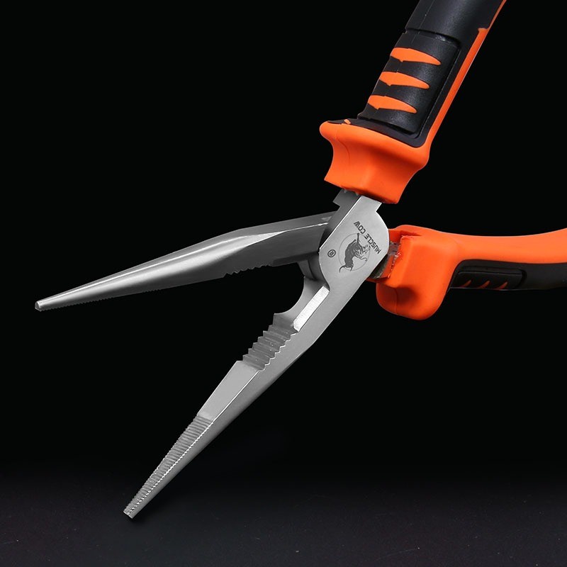 MUSCLE COW Pliers คีมช่าง​ 6 นิ้ว 3 ตัวชุด ปากจิ้งจก ปากแหลม ปากเฉียง ผลิตจากเหล็กกล้าโครเมียมอัลลอยด์ สำหรับงาน จับ ดัด - รูปที่ 3