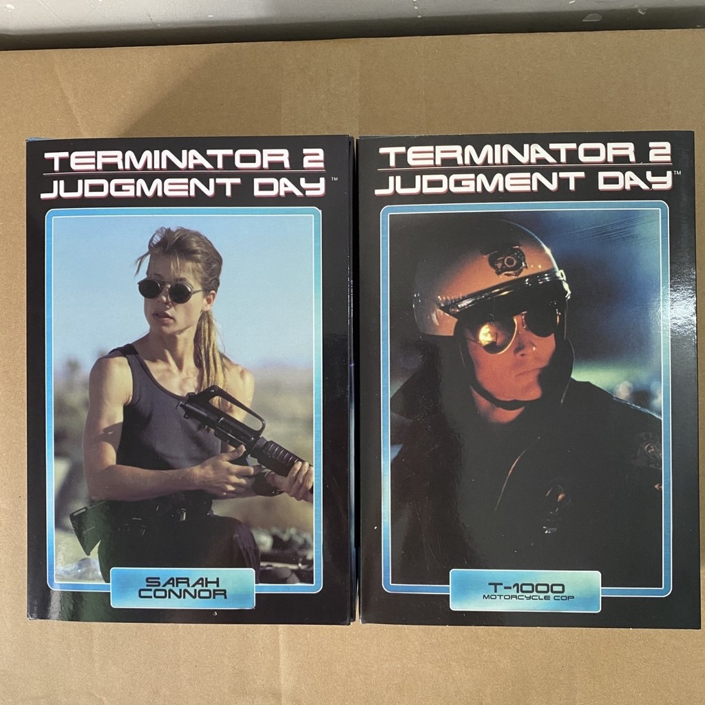 สินค้าคงคลัง] NECA Terminator 2 T1000 Cavalry Edition Sarah Connor 23cm Boxed Movable Model Toy