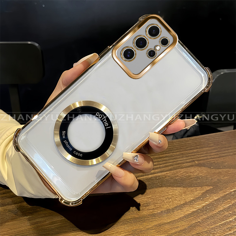 กันกระแทก Case สําหรับ Samsung S24 S25 ULTRA เคสโทรศัพท์ใหม่ Magnetic Soft Case SZ27