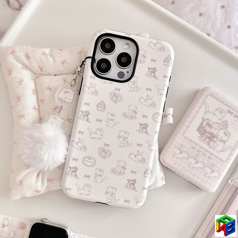 เคสโทรศัพท์ซีรีส์ Nuo Ji Ji สไตล์เกาหลี Apple 17/16Promax iPhone 15/16 14Plus ฟิล์ม 2-in-1 ปก 13/12/11Promax Xsmax 7/8plus ฝาครอบป้องกันป้องกันการตกสองชั้น - รูปที่ 2