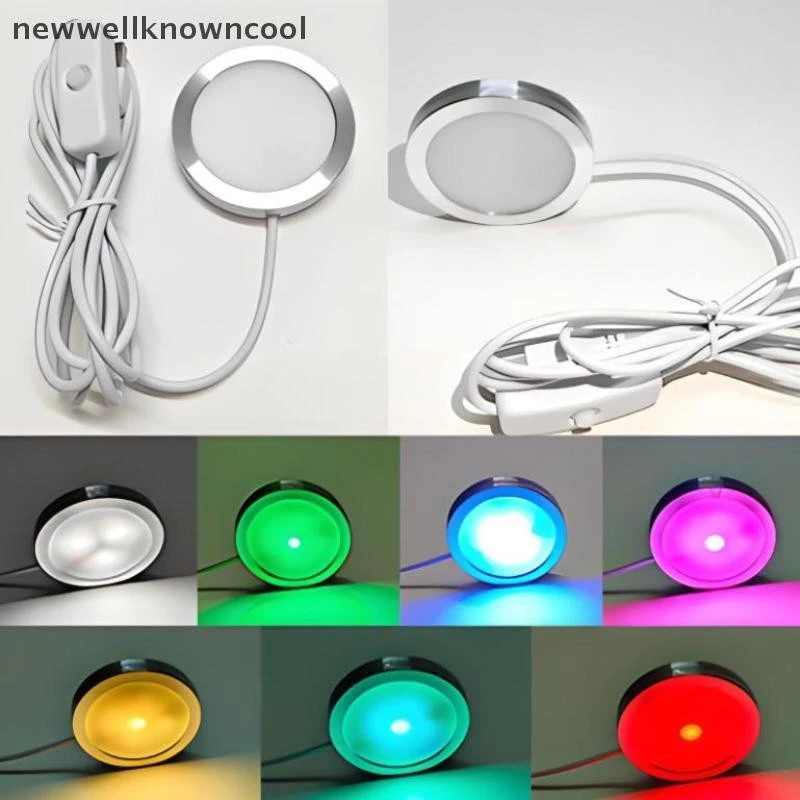 Newwellknowncool USB Circular Wltra-thin โคมไฟอลูมิเนียม 5V 3D อุปกรณ์เสริมเครื่องพิมพ์ไฟ Led DIY รุ่น Warm White/Multicoour AAD