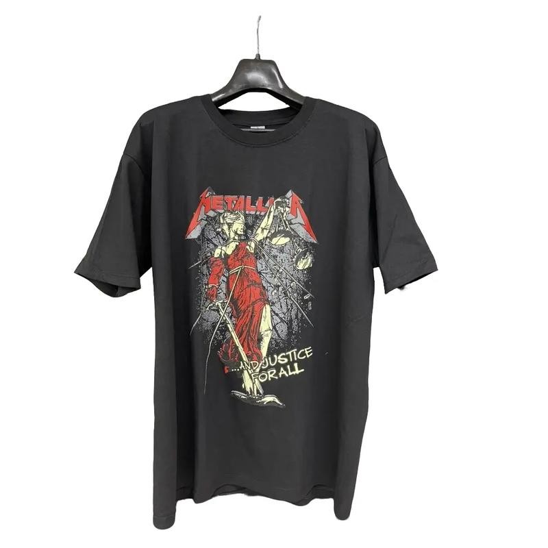 COD ZAG ROOM เสื้อวงร็อค เสื้อวง เสื้อยืดดำ NIRVANA IRON MAIDEN Metallica S-3XLCODผู้ชายเป็นที่นิยมเ