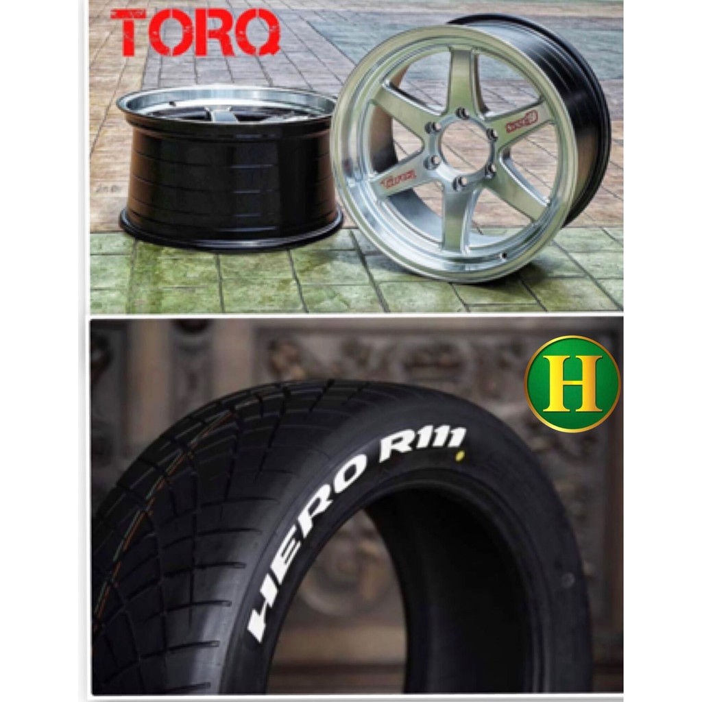 ล้อแม็ก TORQ+ยางHERO R111 255/50R18(🚚จัดส่งฟรีทั่วประเทศ)