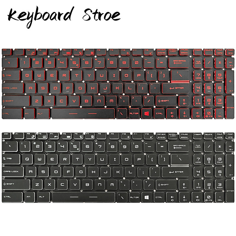 GL62 สําหรับ GL63 MSI GL65 GL72 GL73 GL75 GP62 GP63 GP65 GP72 GP73 GP75 แล็ปท็อปใหม่คีย์บอร์ด Backli