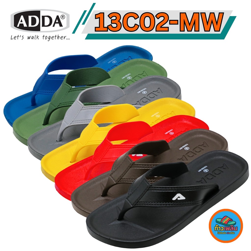 ADDA 13C02W1,13C02M1 รองเท้าแตะแบบหูคีบสำหรับผู้หญิงและผู้ชาย size (4-10)