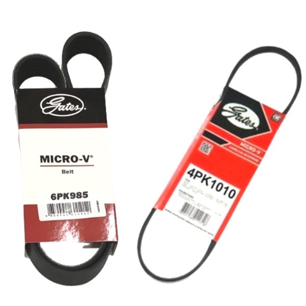 Gates 6PK985 4PK1010 สายพานหน้าเครื่อง (แอร์ ไดชาร์ท เพาเวอร์) HONDA ฮอนด้า CIVIC ES ปี '01-'05 ไดเม