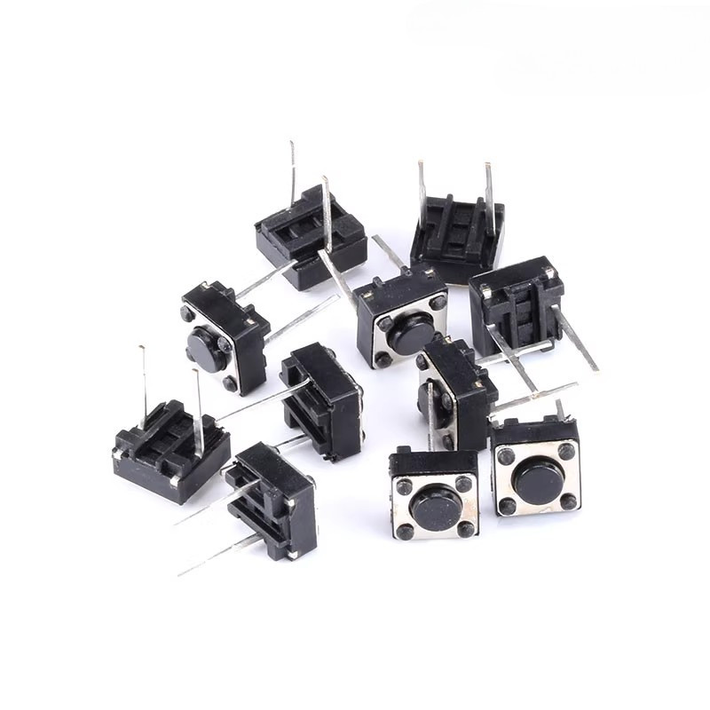 50PCS Tactile Push Button Switch 6X6X 4.3/5/6/7MM 2PIN Micro Switch 6*6* 4.3 มม.5 มม.6 มม.7 มม.ปุ่มสวิทช์