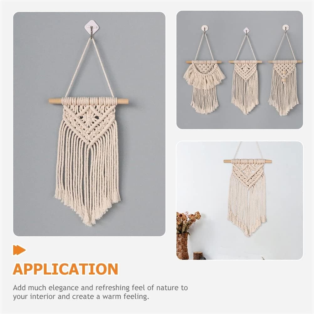 LUOZZY Macrame Wall Hanging Woven Tapestry Bohemian Style Macrame Hanging Decoration for Home Bedroo