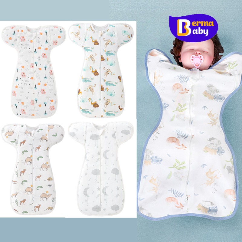 Berma Baby ถุงนอนเด็ก ซิป 2ทิศทาง ผ้าฝ้ายแท้ นุ่มสบาย ให้ลูกน้อยอบอุ่นราวกับนอนใ