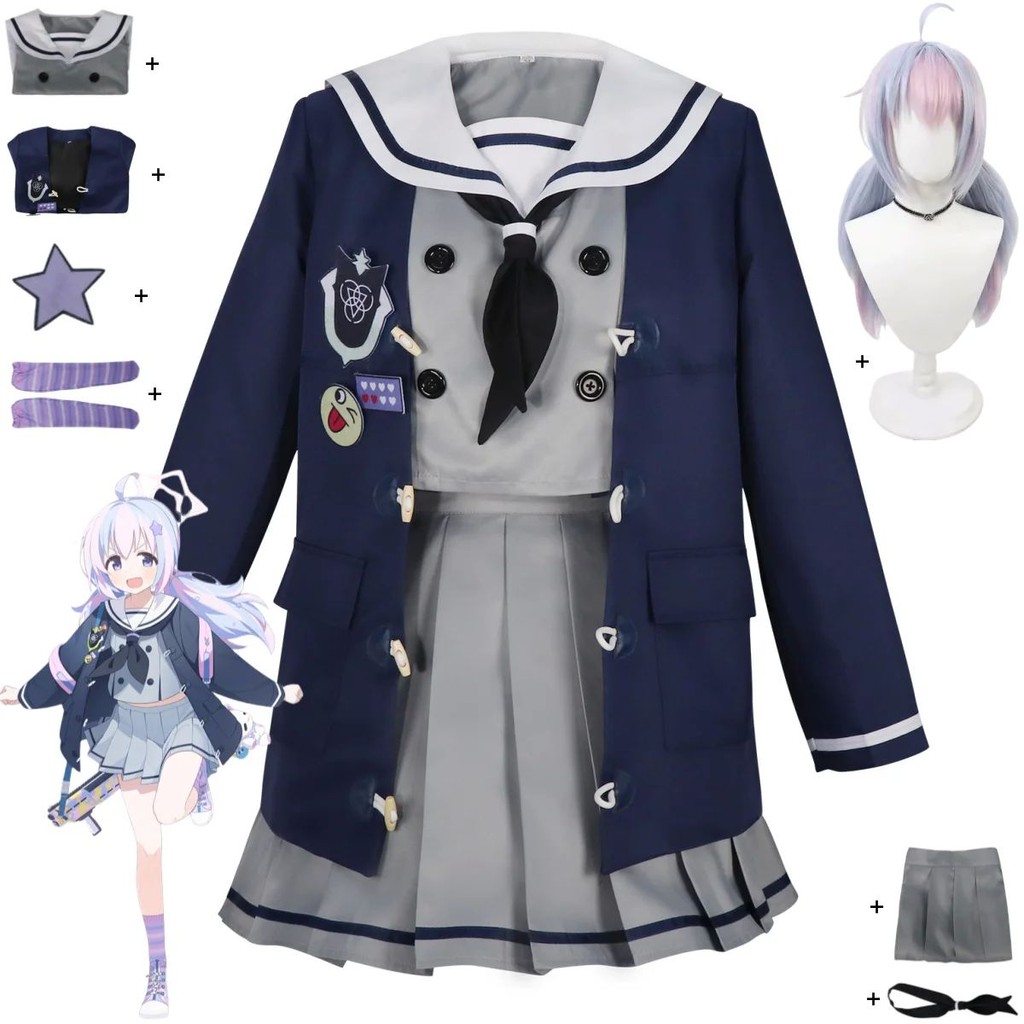 เกม Blue Archive Uzawa Reisa คอสเพลย์เครื่องแต่งกายภาพเคลื่อนไหวญี่ปุ่นและ JK School Uniform Coat วิ