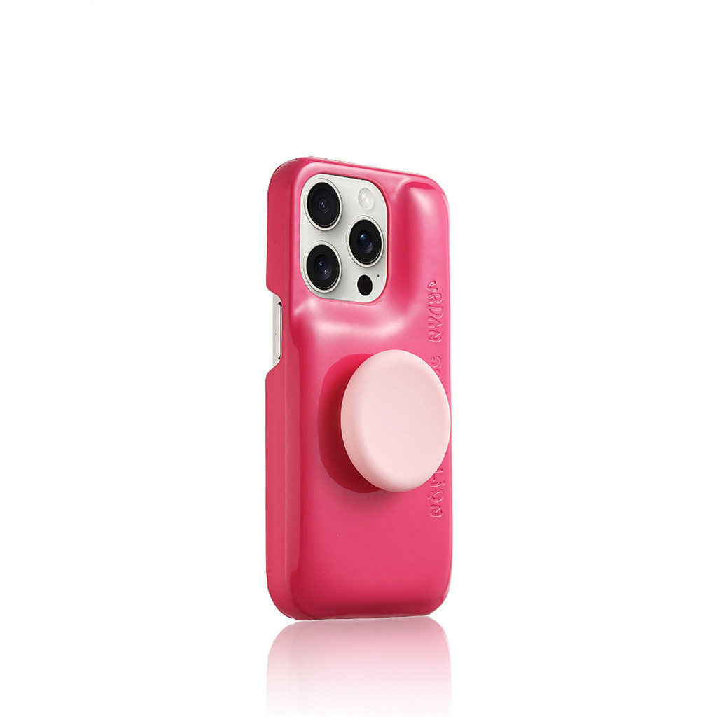 Simple Creative Funny Red Rose Soap Case พร้อมขาตั้งซิลิโคนทรงกลมสําหรับ iPhone 16 15 14 13 12 Pro Max เคสโทรศัพท์