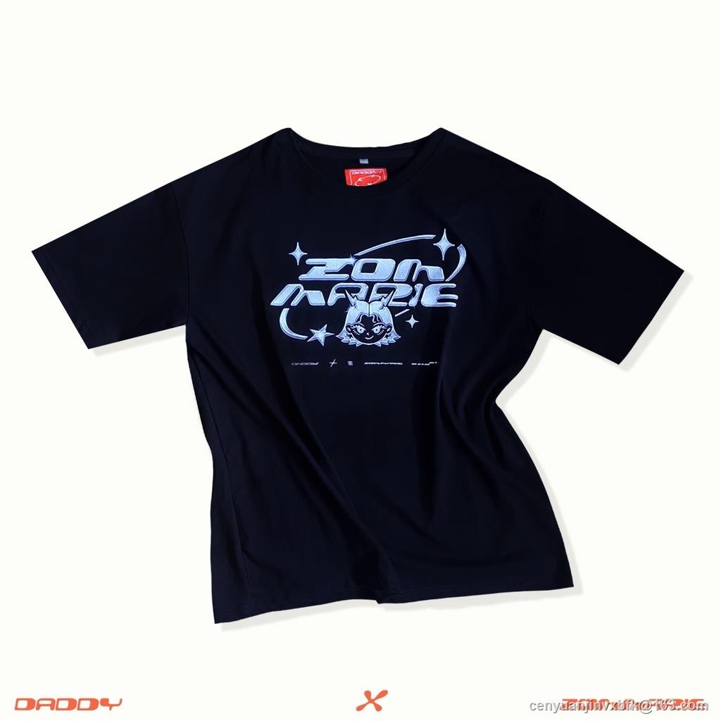 เสื้อยืดแขนสั้น Zom Marie ทำจากผ้าฝ้าย 100% สำหรับฤดูร้อน ไซส์ใหญ่พิเศษ เหมาะสำหรับผู้ชายและผู้หญิง สไตล์อินเทรนด์