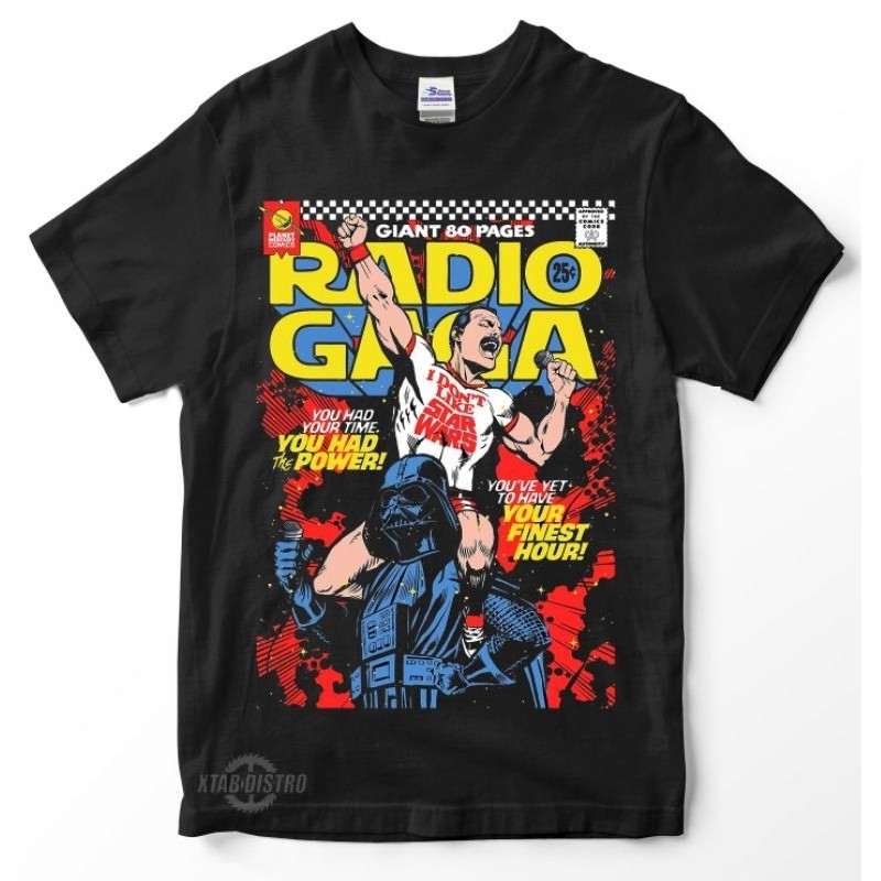เสื้อยืดวงปรอท Queen RADIO GAGA เสื้อยืด Queen starwars